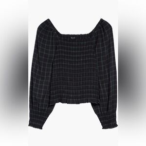 Madewell Lucie
Bubble-Sleeve Smocked Top